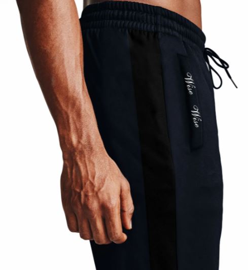 POLYESTER NAVY PANEL TROUSER